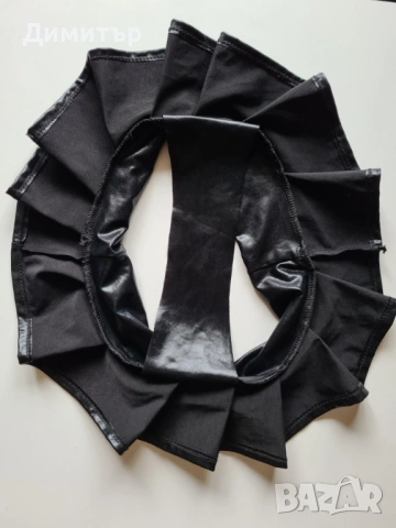 Еластична мини пола от лъскава материя, снимка 7 - Поли - 54246928