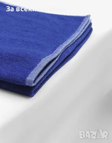 ADIDAS Swim Towel Large Blue/White Сина Плажна Кърпа Код P2927, снимка 2 - Хавлиени кърпи - 55669476
