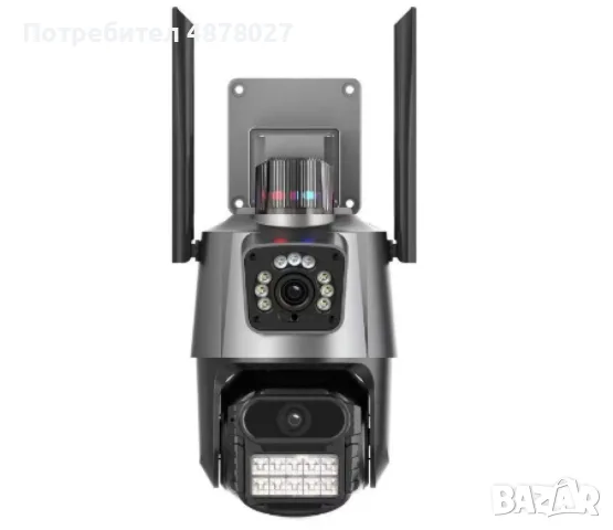 6 Mpx. Двойна вътрешна/външна WIFI камера за наблюдение, снимка 12 - IP камери - 55381400