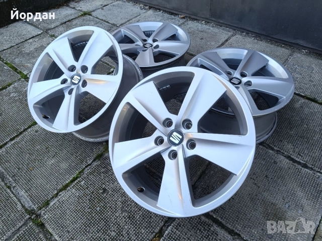 ОРИГИНАЛНИ джанти 17 ' цола 5x112 57,1 Seat / СЕАТ VW AUDI Skoda 7,5J ET51, снимка 3 - Гуми и джанти - 54844868
