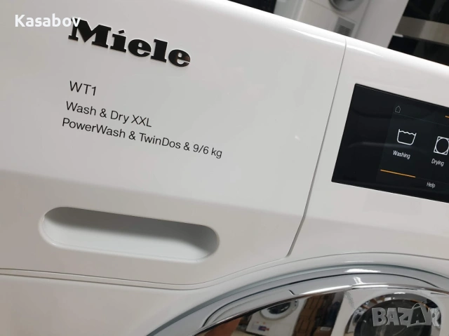 XXL 9кг/6кг Miele WT1 Пералня със Сушилня TwinDos Миеле 12м Гаранция, снимка 2 - Перални - 54664282