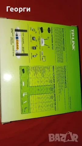 Идеално работещ рутер TP-Link TL-WR841N, 300Mbps, пълен комплект, малко ползван, 10 версия., снимка 2 - Рутери - 55512727