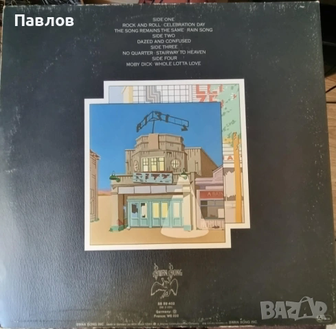 Led Zeppelin – The Soundtrack From The Film The Song Remains The Same двойна плоча, снимка 2 - Грамофонни плочи - 54881184