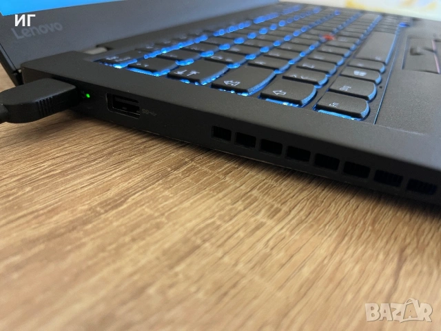 ПРОМО Lenovo Thinkpad T470s Intel Core i5/8GB DDR4/nVME/4G/Bluetooth/Type C/Windows 11 Pro/пръстов о, снимка 4 - Лаптопи за работа - 54324237