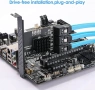 Нов PCIe SATA разширителна карта с 6 порта 6 Gbps SATA 3.0 ASM1166 контролер + 6 кабела  , снимка 6
