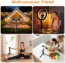 Нов Селфи Стик Трипод с 2 LED Лампи Bluetooth Пулт 360° Ротация за снимки фото, снимка 4