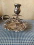 посребрен свещник, снимка 1