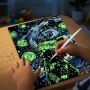 Скреч арт за възрастни и деца с инструменти за скречиране, материали за творчество (А3-коте), снимка 6