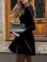 Нова дамска кадифена рокля - размер L (40/42), снимка 3