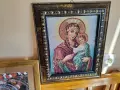 Гоблен Дева Мария "30/28см" "75€"нов!+3бр Подарък!, снимка 2