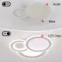LED Смарт полилей за таван с дистанционно и димиране, 88W, за дневна и спалня, снимка 5