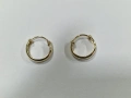 Златни обеци 14К 585 / 1,28 гр., снимка 3