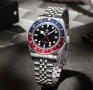Addiesdive GMT Swiss Ronda ГМТ часовник с втора часова зона дайвър швейцарски механизъм, снимка 1