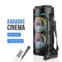 Мощна Преносима Bluetooth Тонколона ZQS4239S с LED Светлини, FM Радио и Караоке Микрофон, снимка 8
