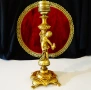 Бронзов свещник Ангел,гълъб,25 см.,670 гр. , снимка 5