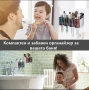 Поставка за четки за зъби с дозатор за паста тип органайзер за баня, снимка 4