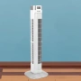 Стоящ Вентилатор 55W С Дисплей И Дистанционно Бял - ПРОМОЦИЯ, снимка 4