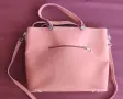 Дамска чанта Donna Italiana Firenze – розова, с дълга презрамка, снимка 4