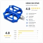 Велосипедни педали HENG STAR, Aluminum Platform, Антиплъзгащи пинове, Ултра леки, снимка 6