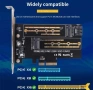 Dual Port NVME NGFF , SATA , B-Key двоен адаптер, снимка 2