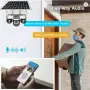 15MP HD 4G Соларна камера с три обектива, Night Vision, Solar Panel Charging, Human Detection, снимка 3