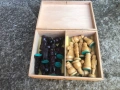  стари шахматни фигури и часовник - MADE IN GERMANY, снимка 16