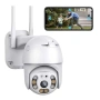 WIFI камера за видеонаблюдение, 8 MP 2160p, външно/вътрешно, 4x увеличение, въртене, снимка 6