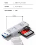 USB 3.0 Card Reader 2 In 1УНИВЕРСАЛЕН КАРДРИЙЪР
За SD и TF карти
Бърз, лесен, съвместим с всичките в, снимка 4
