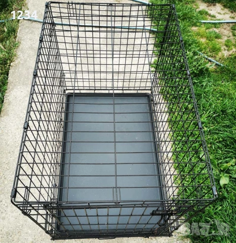 транспортна клетка метална сгъваема 92x58x63см за куче, стационар, снимка 8 - За кучета - 54015155