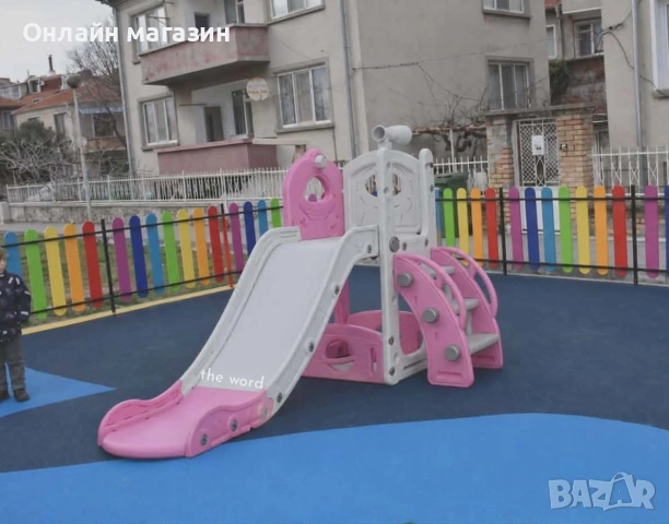 Детска пързалка в розово, снимка 4 - Други - 54397748