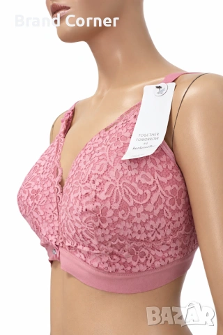 Hunkemöller комплект бельо с розова дантела – сутиен 90F и бикини XL, снимка 6 - Бельо - 54517778