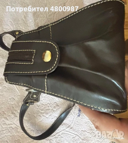 Кожена чанта за рамо Lorbac – Естествена кожа, снимка 8 - Чанти - 55269590