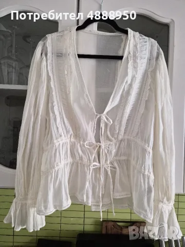 ZARA блузка от фин памук