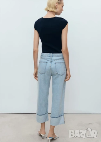 Страхотни дамски дънки MANGO размер 42 , нови с етикет , снимка 4 - Дънки - 54350847