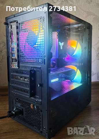 Геймърски компютър Ryzen 5 5500, RTX 3060TI, 16 RAM, снимка 4 - Геймърски - 54236728