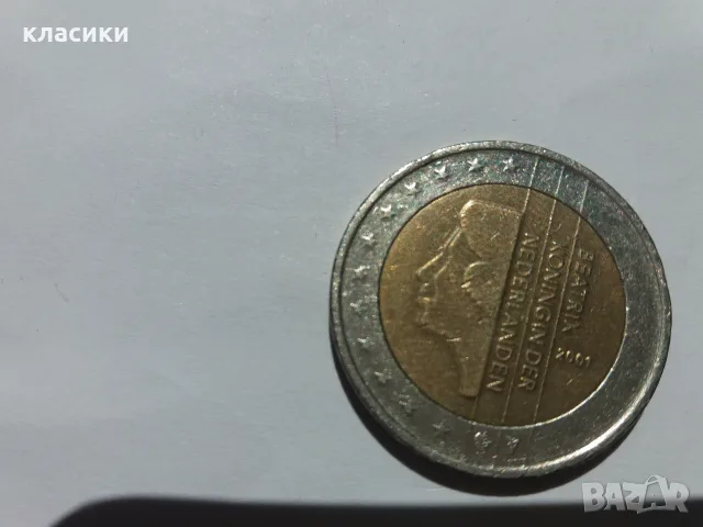 2 евро 2001г. Нидерландия 