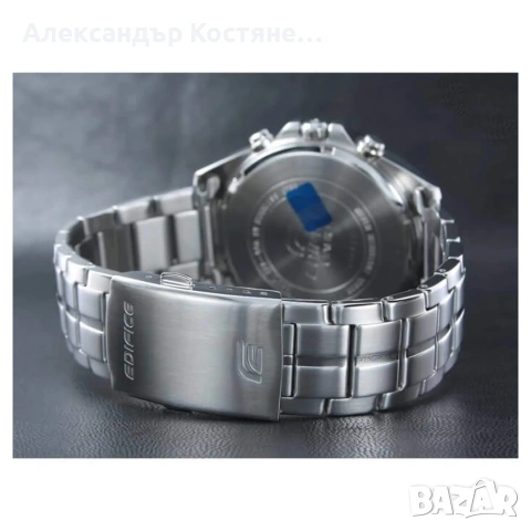 Нов часовник Casio Edifice Chronograph EFR-556DB-1AVUEF - гаранция, снимка 2 - Мъжки - 55213733