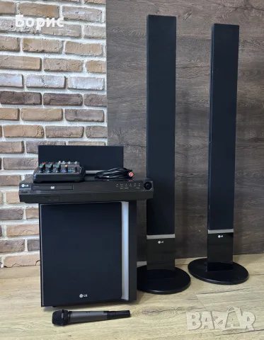 LG 5.1 аудио система, с пулт и микрофон