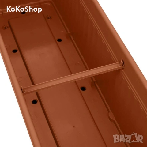 Сандъче за цветя 71 x 18.5 x 17 см, сандъче с подложка, снимка 3 - Саксии и кашпи - 54574057
