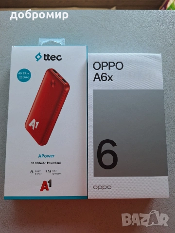 OPPO A6X +преносима батерия 