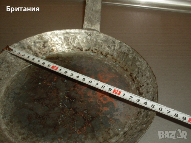 Стари медни- "бакърени" тигани и съдове., снимка 7 - Антикварни и старинни предмети - 55038133