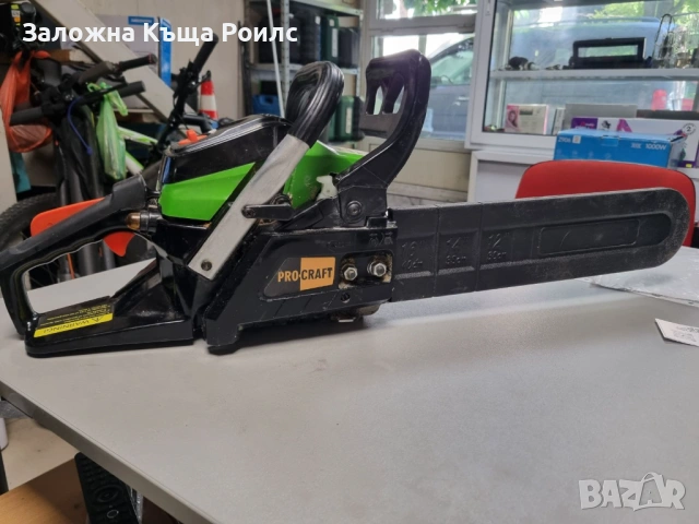 Бензинова резачка PROCRAFT GS-58X, 2.7 к.с., с 2 шини 35/40 см, снимка 4 - Други инструменти - 54559621