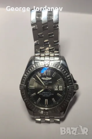 Breitling Cockpit Big Date A49350 – Черен циферблат + Верижка и Гумена каишка

, снимка 7 - Мъжки - 55547416
