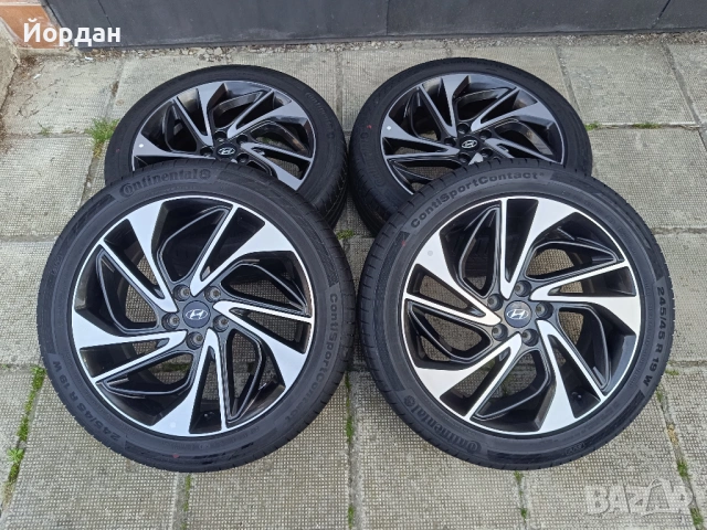 ОРИГИНАЛНИ джанти с гуми 19 ' 245 45 5x114,3 HYUNDAI TUCSON / Хюндай Туксон 5х114,3 + датчици, снимка 3 - Гуми и джанти - 54782791