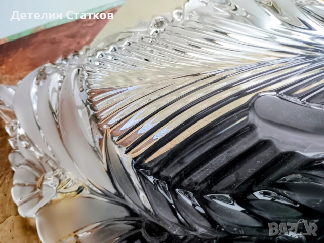 Стъклено плато, снимка 7 - Чинии - 54348114