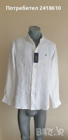 POLO Ralph Lauren Len/ Лен Slim Fit Mens Size M 3 Броя  ОРИГИНАЛ! Мъжки Ленени Ризи., снимка 13 - Ризи - 54208546