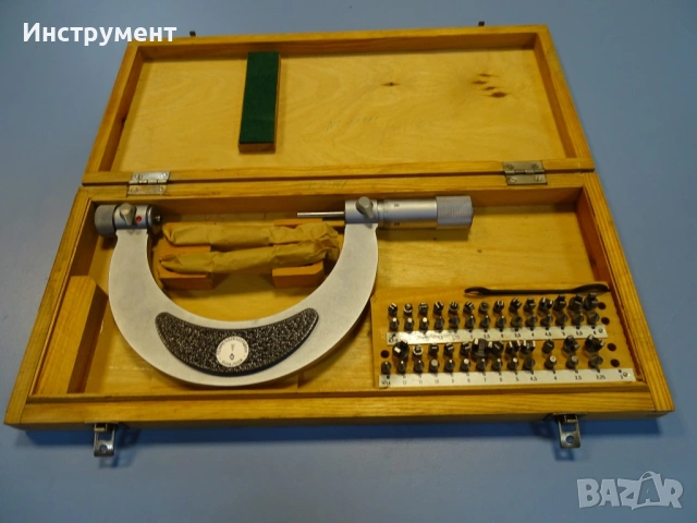 Резбомер микрометричен DDR Suhl Thread Мicrometer 75-100mm