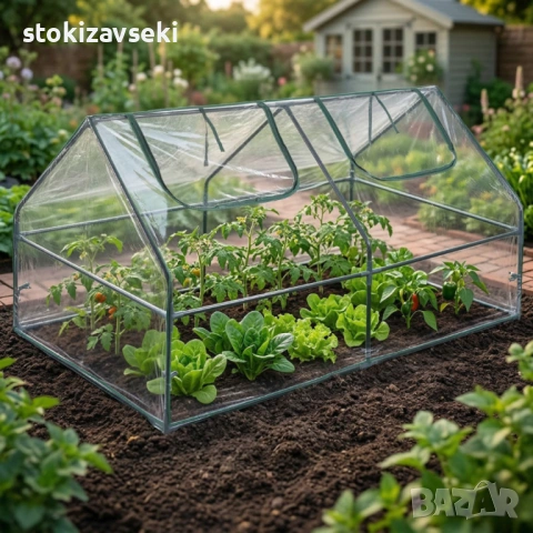 Компактна градинска оранжерия - стабилен микроклимат за вашите растения, снимка 12 - Оранжерии - 54070311