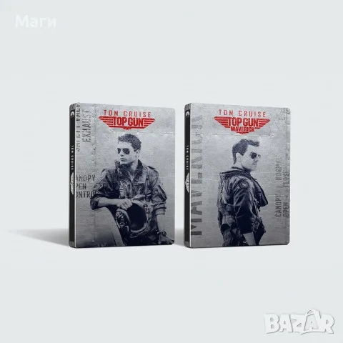 Top Gun Maverick + Top Gun  - 2 Movie 4K Ultra HD Steelbook Superfan Collection / без Бг субтитри , снимка 4 - Blu-Ray филми - 55423561