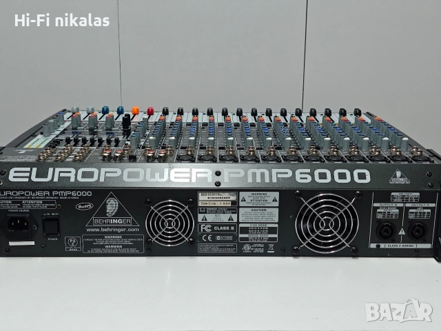 професионален активен миксер смесител мишпулт стъпало усилвател BEHRINGER PMP 6000, снимка 9 - Ресийвъри, усилватели, смесителни пултове - 54251000